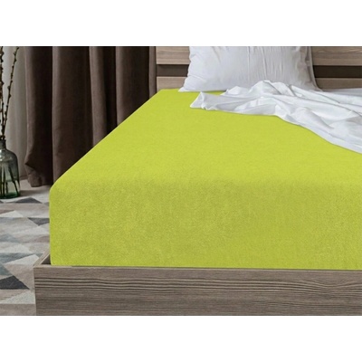Textilomanie Froté plachta Premium limetkové 160x200