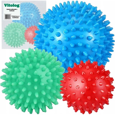 Vitolog 6 cm x 6 cm červený, modrý, zelený