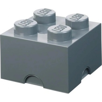 LEGO® úložný box 4 25 x 25 x 18 cm tmavo sivá