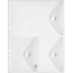 Viquel Папка за документи, A4, PP, патент, 3 отделения, VIQUEL "Pockets", прозрачна 478016-08 (478016-08)