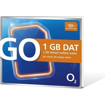 O2 Předplacená karta GO 1 GB