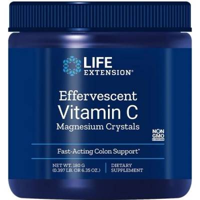 Life Extension Effervescent Vitamin C Magnesium Crystals, 180 g, Life Extension (01736 LE)