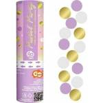 GoDan Confetti pneumatic lilac rings, gold. . 15cm