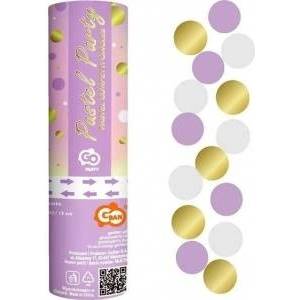 GoDan Confetti pneumatic lilac rings, gold. . 15cm