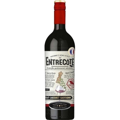 Entrecote Merlot Cabernet 14% 0,75 l (holá láhev)