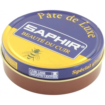 Saphir Восък за обувки Saphir Pate de Luxe Beauté du Cuir (50 мл) - Light Brown Кожени обувки