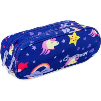 COOLPACK Елипсовиден ученически несесер Cool Pack Clever - Unicorns, с 2 отделения (A65208)