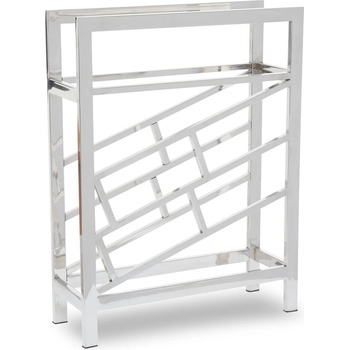 Premier Housewares Метална стойка за вино в лъскаво сребро за 12 бутилки Barolo - Premier Housewares (5528205)