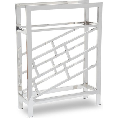 Premier Housewares Метална стойка за вино в лъскаво сребро за 12 бутилки Barolo - Premier Housewares (5528205)