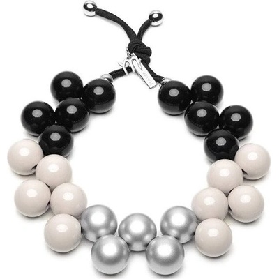 Ballsmania Originálne náhrdelník C206MSEAS-028 Nero-Tortora-Silver Metal