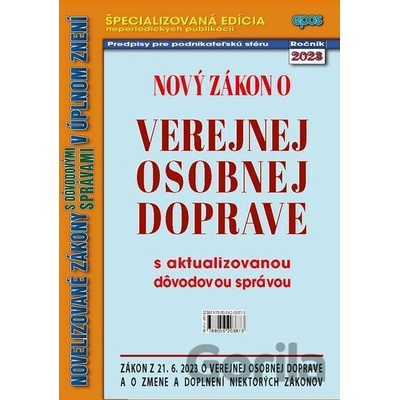 Nový Zákon o verejnej osobnej doprave - Epos