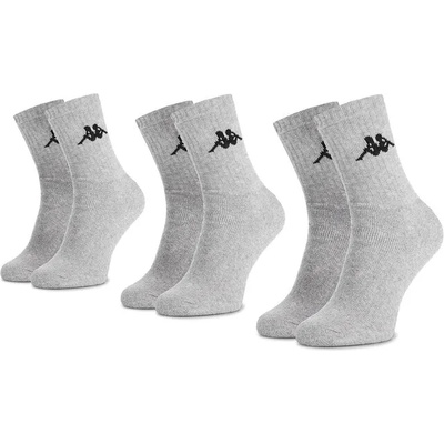 Kappa Комплект 3 чифта дълги чорапи мъжки Kappa 704304 Сив (704304)