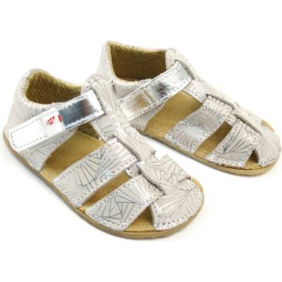 EF barefoot sandálky Bialy Fantazja