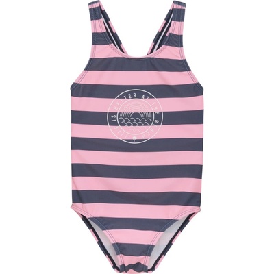Color Kids-Swimsuit W. Chestprint AOP vintage indigo