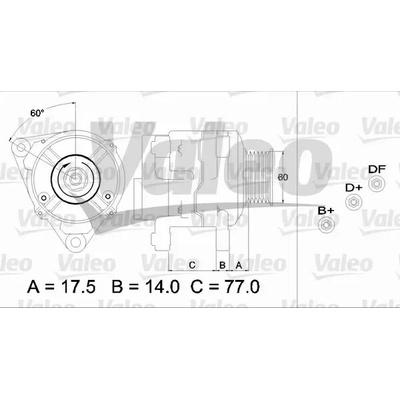 VALEO Alternátor VA 437388