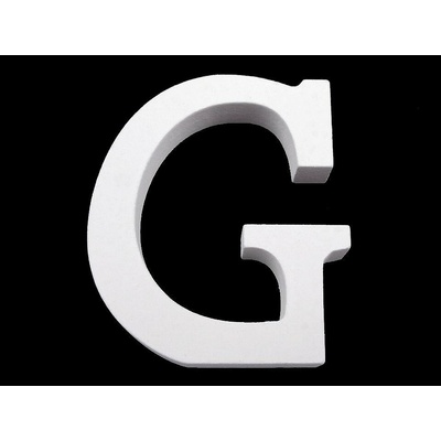 Drevená dekorácia písmená abecedy Písmeno: "G"