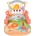 Moni Играчка за прохождане 2 в 1 Moni Toys - Piano, розова (110764)