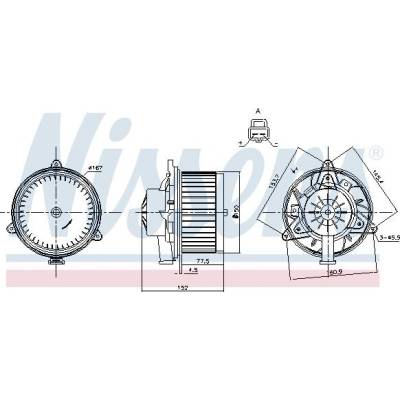 Vnitřní ventilátor NISSENS 87248