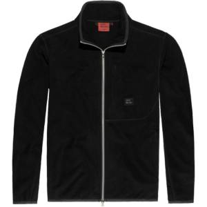 Vintage Industries Rock поларена блуза с качулка, черна (23106.black)