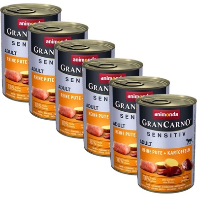 Animonda GranCarno Sensitiv Adult - пуешко с картофи 6 x 400г