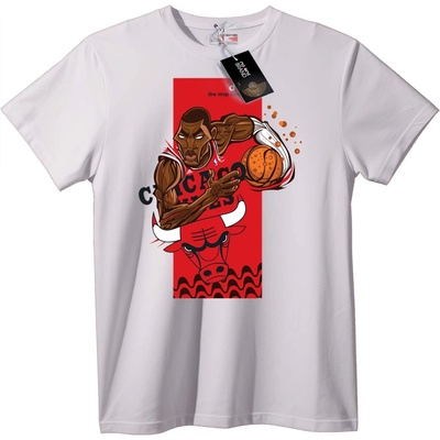 NOONEBRAND Тениска Chicago Bulls MVP Баскетбол - XL, Black