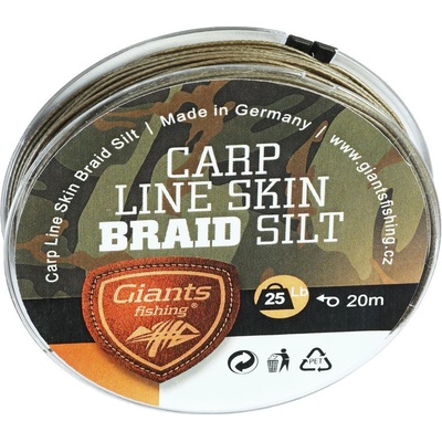 Giants fishing šnůra Carp Line Skin Braid 20m 25lb Silt