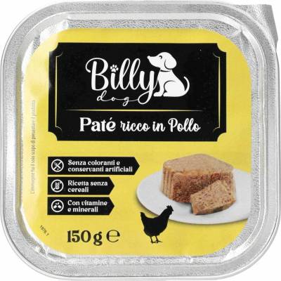 Billy Dog Jemná paštéta s kuracím mäsom 150 g