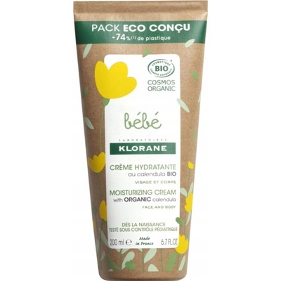 KLORANE Bébé Hydratačný krém s Bio nechtíkom 200 ml