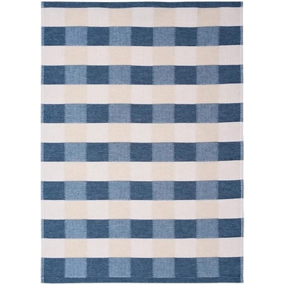 SCANquilt DESIGN kostičky 50 x 70 cm modrobéžová