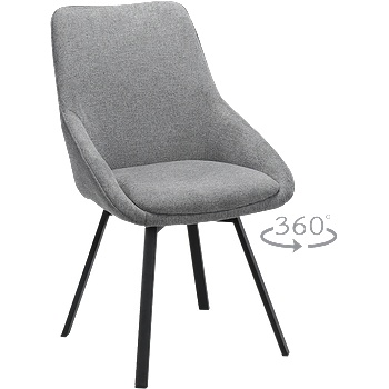 Carmen Трапезен стол wigan - сив bf 5