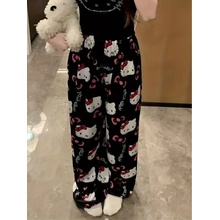 Hello Kitty kalhoty černé