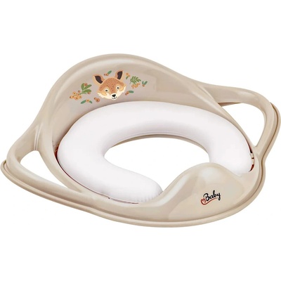 Maltex Redukcia na WC s úchytmi mäkká The Nature Buddies Líška Beige