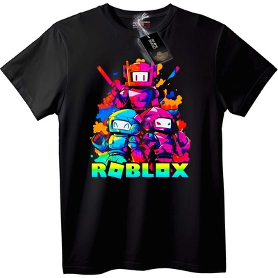 NOONEBRAND Тениска Roblox Цветни Герои - 4XL, White