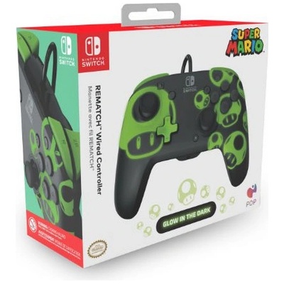 PDP Rematch 1Up Glow in The Dark Nintendo Switch 500-134-GID