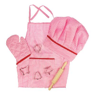 Bigjigs Toys Růžový set šéfkuchařky