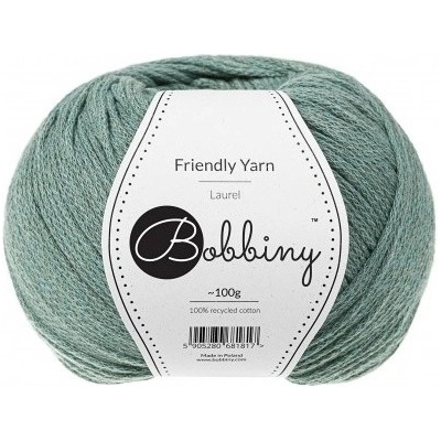 Bobbiny bavlněná příze FRIENDLY YARN 1,5mm laurel