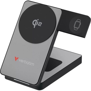 Verbatim Foldable 3-in-1 Qi2 Magnetic Wireless Power Bank 10000 mAh Grey (32295) - pic
