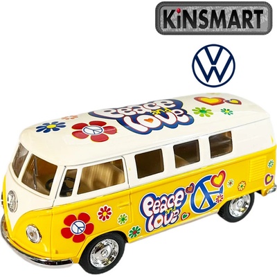 Kinsmart 1962 VW Classical Bus žlutý 1:32