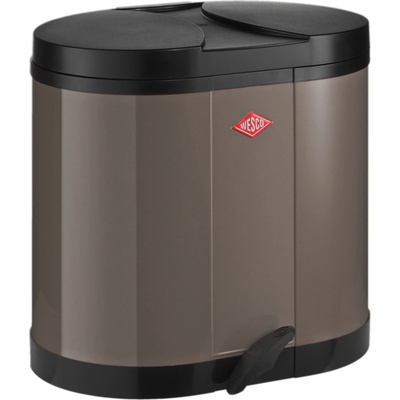 Wesco odpadkový koš Stříbrný odpadkový koš 2 x 15 l BETA