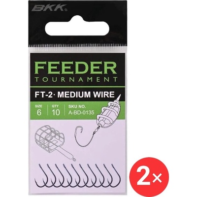 BKK Háček Feeder Tournament FT-2 Velikost 10 2 × 10 ks