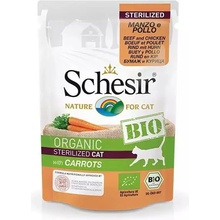 Schesir Cat Bio Sterilized Hovädzie a kuracie s mrkvou 85 g