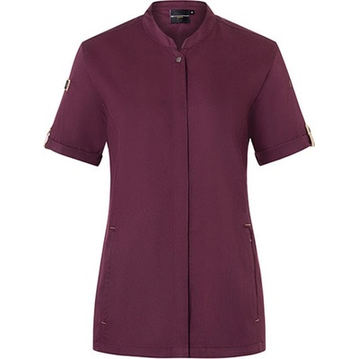 Karlowsky Dámska gastro košeľa KY135 Aubergine ca. Pantone 5185C