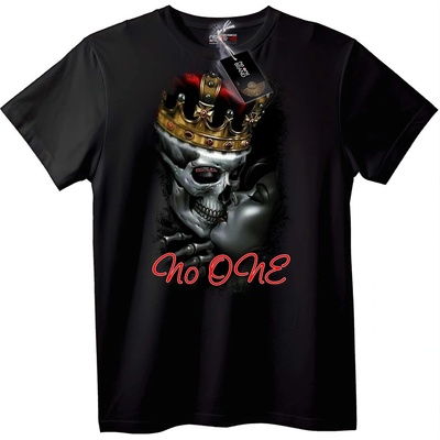 NOONEBRAND Тениска Skull корона 'Никой' - L, White
