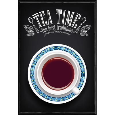 Ceduľa Vintage - Tea Time
