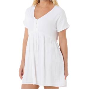 Rip Curl Дамска рокля Rip Curl Women's Premium Surf S/S Dress - White (134-1782-0115)