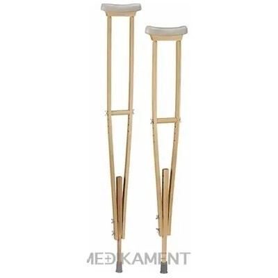Topor Barla drevená podpazušná BDPLN-B ľahko nastaviteľná 1355 - 1600 mm 1x1 ks