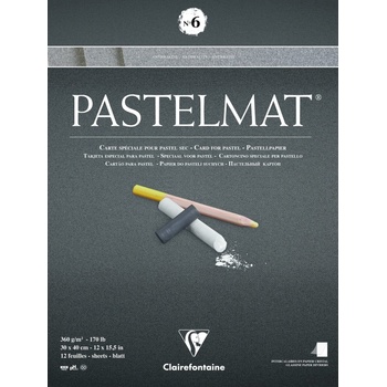 Clairefontaine Pastelmat Glued Pad N6 Скицник 12 30 x 40 cm 360 g (96050C)