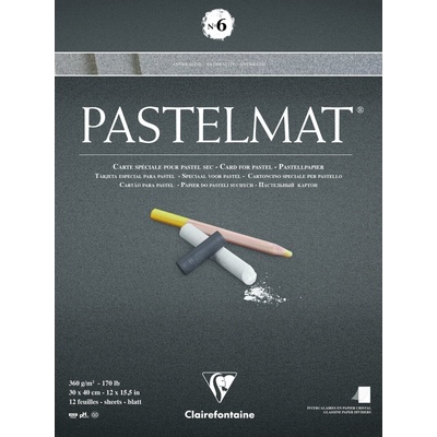 Clairefontaine Pastelmat Glued Pad N6 Скицник 12 30 x 40 cm 360 g (96050C)