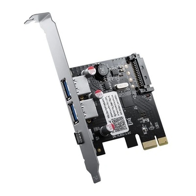 ORICO Адаптер PCI-Express Orico PNU-2A1C, 2 порта USB 3.0, 1 порт USB Type-C (ORICO-PNU-2A1C-BK-BP)
