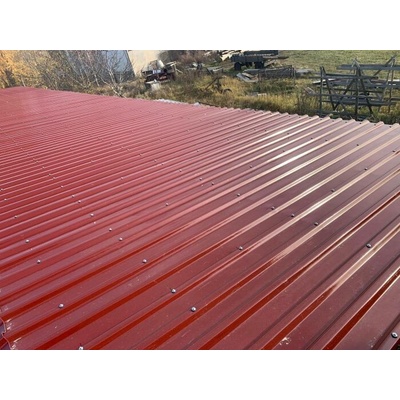 Elyonda Sklolaminátová neprůsvitná deska trapéz 207/35 1,5 mm x 100 mm x 7500 mm 1xUV cihlově červená